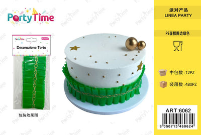 *DECORAZIONE TORTA VERDE 1M