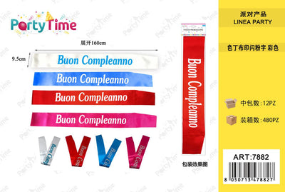 *fascia premiazione  buon compleanno 9.5*160CM