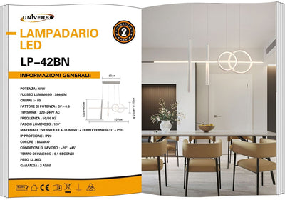 LAMPADARIO DA SOFFITTO/48W/3000K