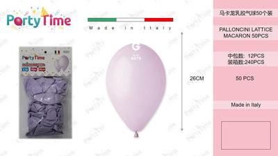 *bustina palloncini gomma 50pz liliac