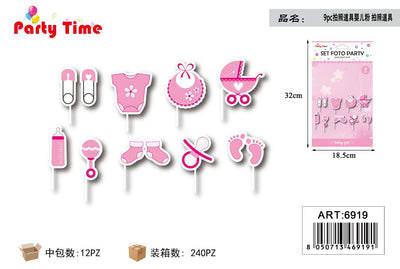 *9PC ACCESSORI PER PARTY BABY GIRL