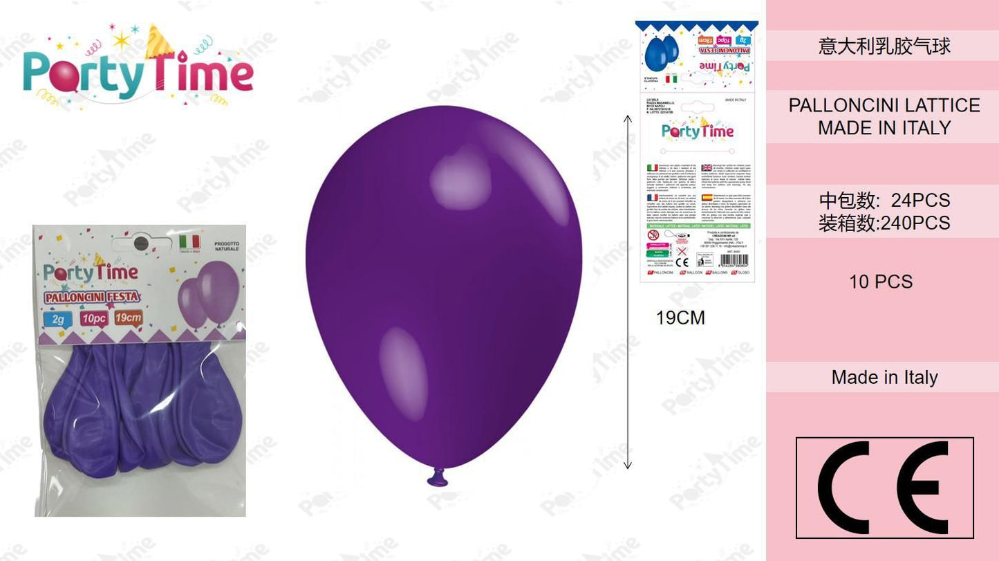 *BUSTA PALLONCINI GOMMA A70 CLASSICO VIOLA 10 PZ