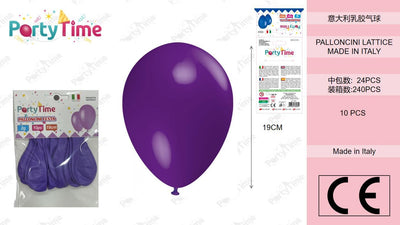 *BUSTA PALLONCINI GOMMA A70 CLASSICO VIOLA 10 PZ