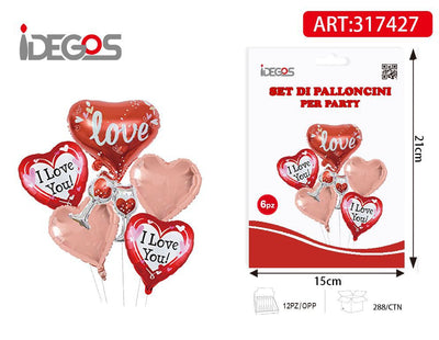 SET DI PALLONCINI CUORE