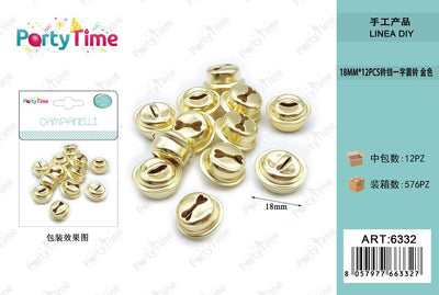 *CAMPANELLI ORO 18MM*12PZ