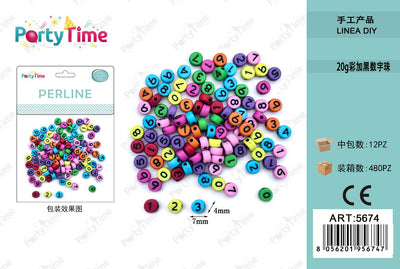 *perline 4*7mm colore misto