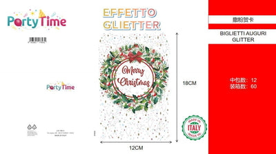 *BIGLIETTO BUON NATALE C/FOIL