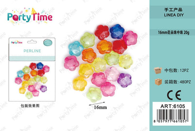 *PERLINE COLORE MISTO 16mm