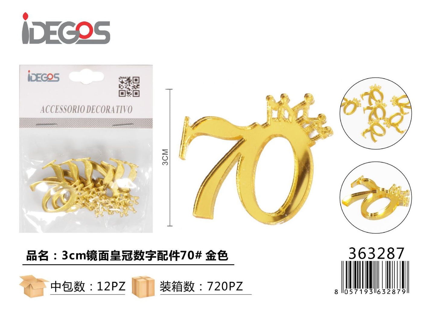 ACC/DECORATIVI ORO N 70