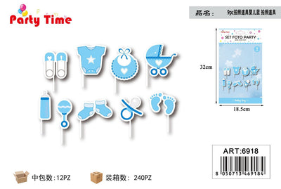 *9PC ACCESSORI PER PARTY BABY BOY