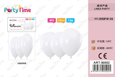 *PALLONCINI 1.5G 9" BIANCO