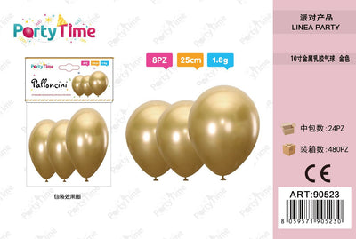 *PALLONCINI 1.5G 9" ORO