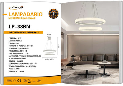 LAMPADARIO DA SOFFITTO /51W/4000K