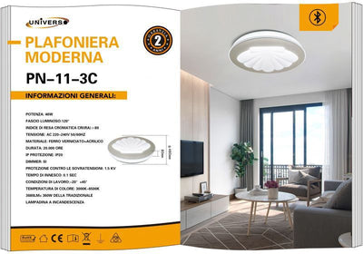 LAMPADARIO DA SOFFITTO/46W/3000K-6500K