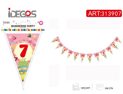 ACCE/FESTA BANDIERA CARTA N7 128G 12PZ 3.65M