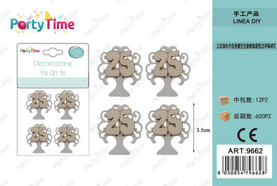 *3.5CM DECORAZIONE ALBERO 4PZ 25