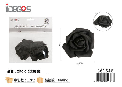 FIORI ROSE NERO 2PZ