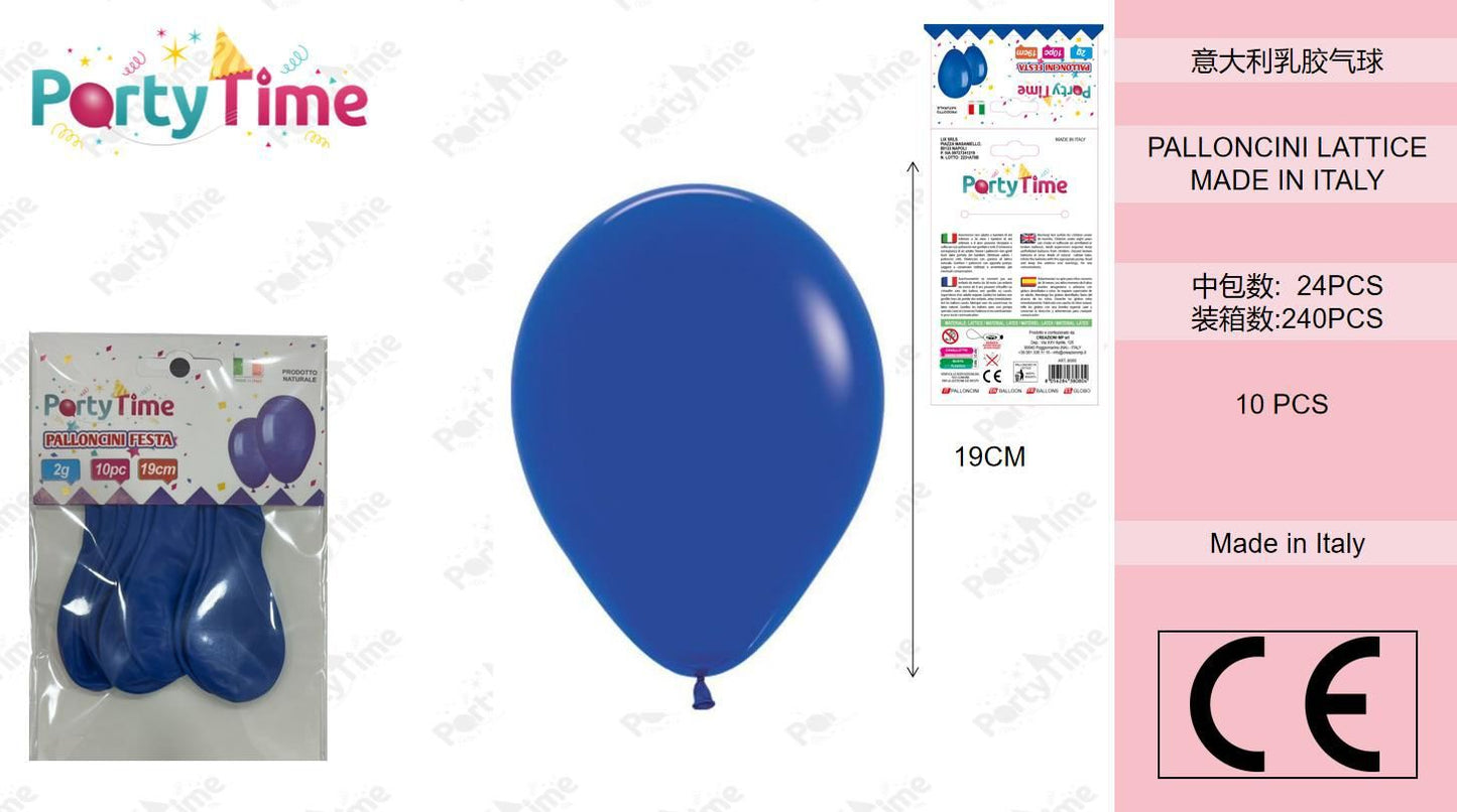 *BUSTA PALLONCINI GOMMA A70 CLASSICO BLU 10 PZ