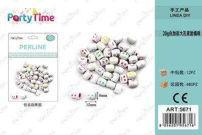 *perline 8*12mm colore misto