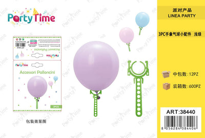 *ACCESSORI PER PALLONCINI 3PZ VERDE