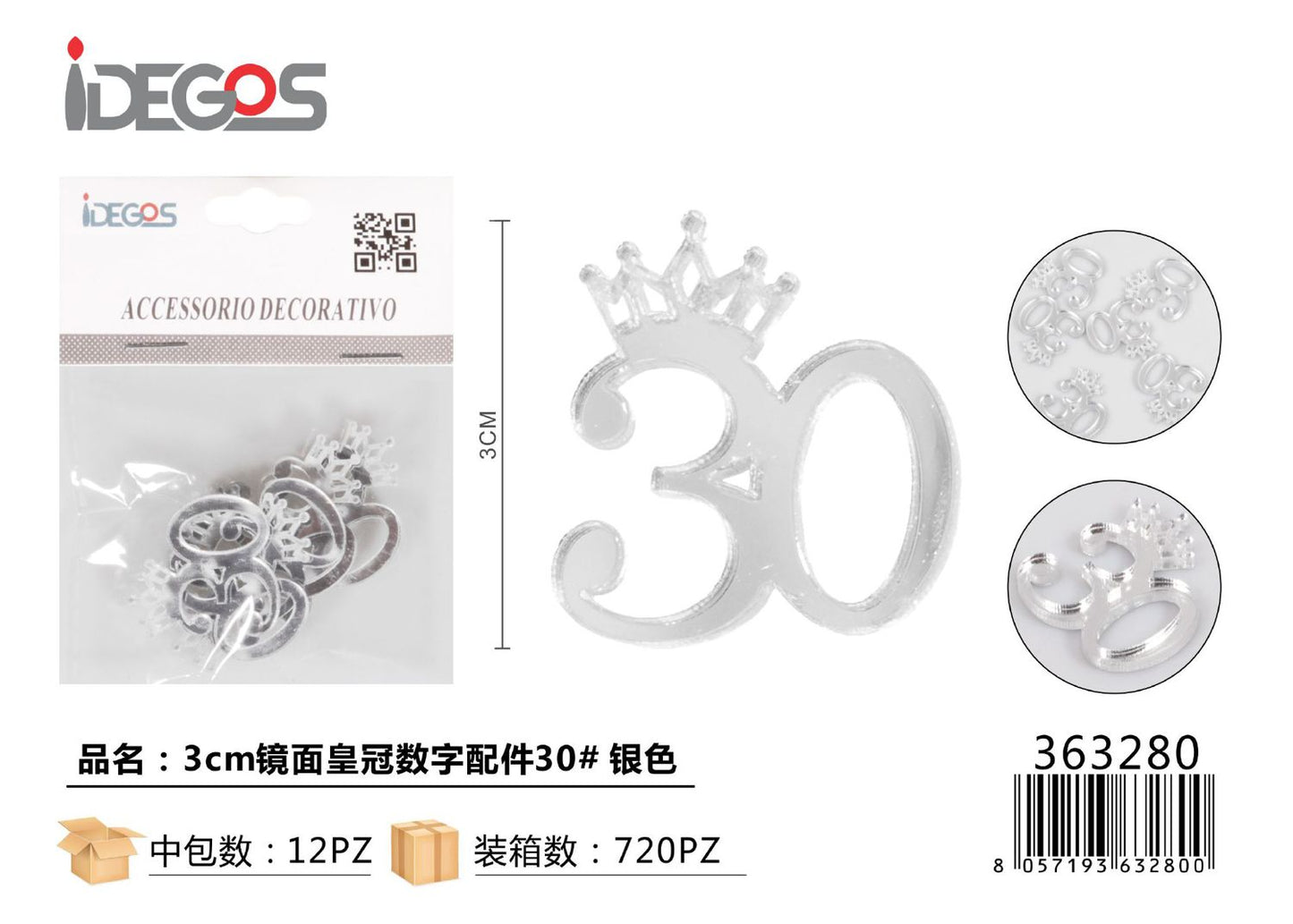 ACC/DECORATIVI  ARGENTO N 30