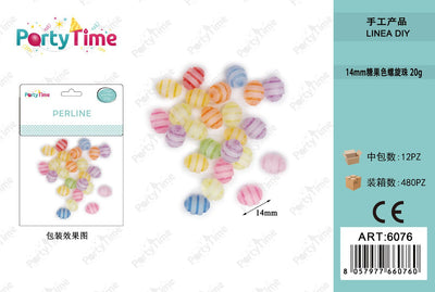 *PERLINE COLORE MISTO 14mm