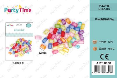 *PERLINE COLORE MISTO 12mm