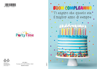 BIGLIETTO COMPLEANNO C/FOIL