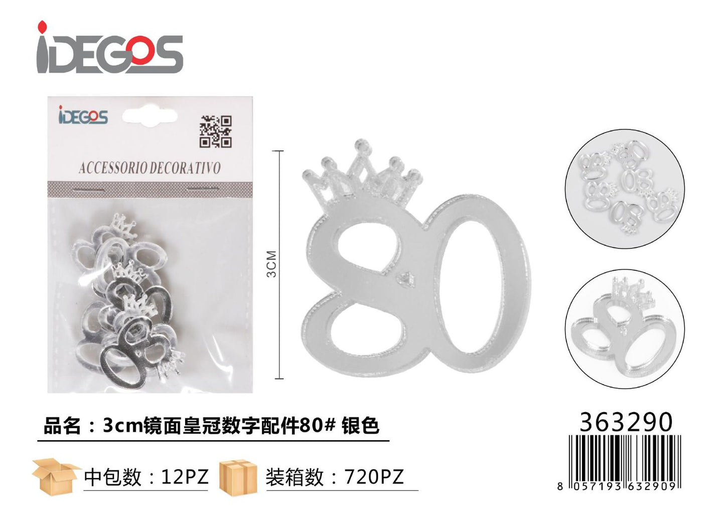 ACC/DECORATIVI ARGENTO N 80