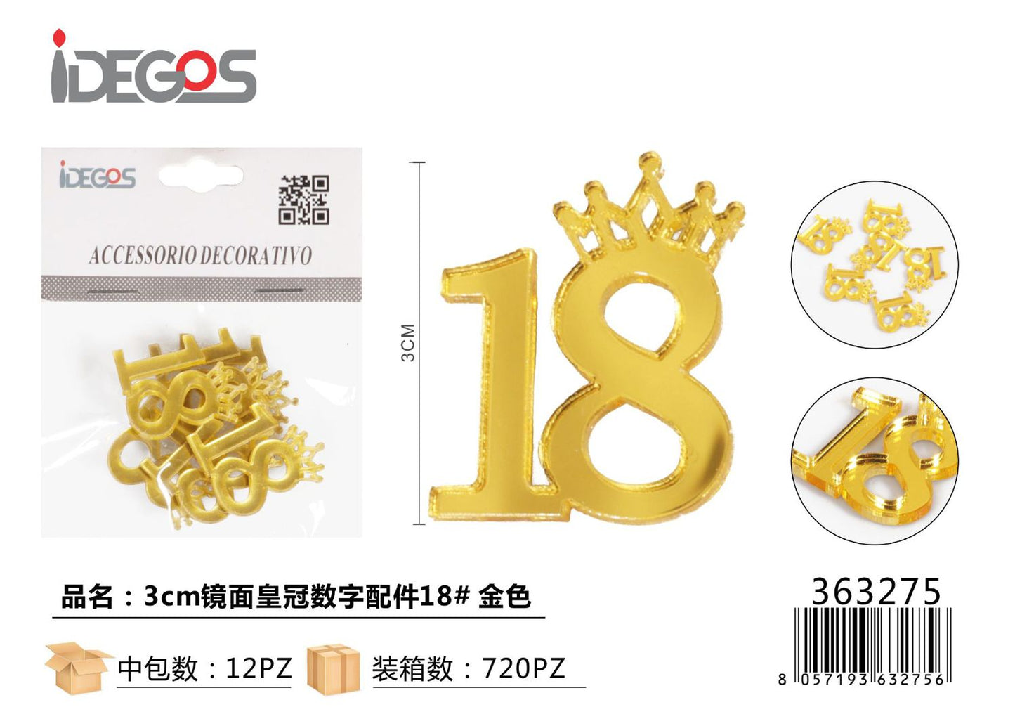 ACC/DECORATIVI ORO N 18