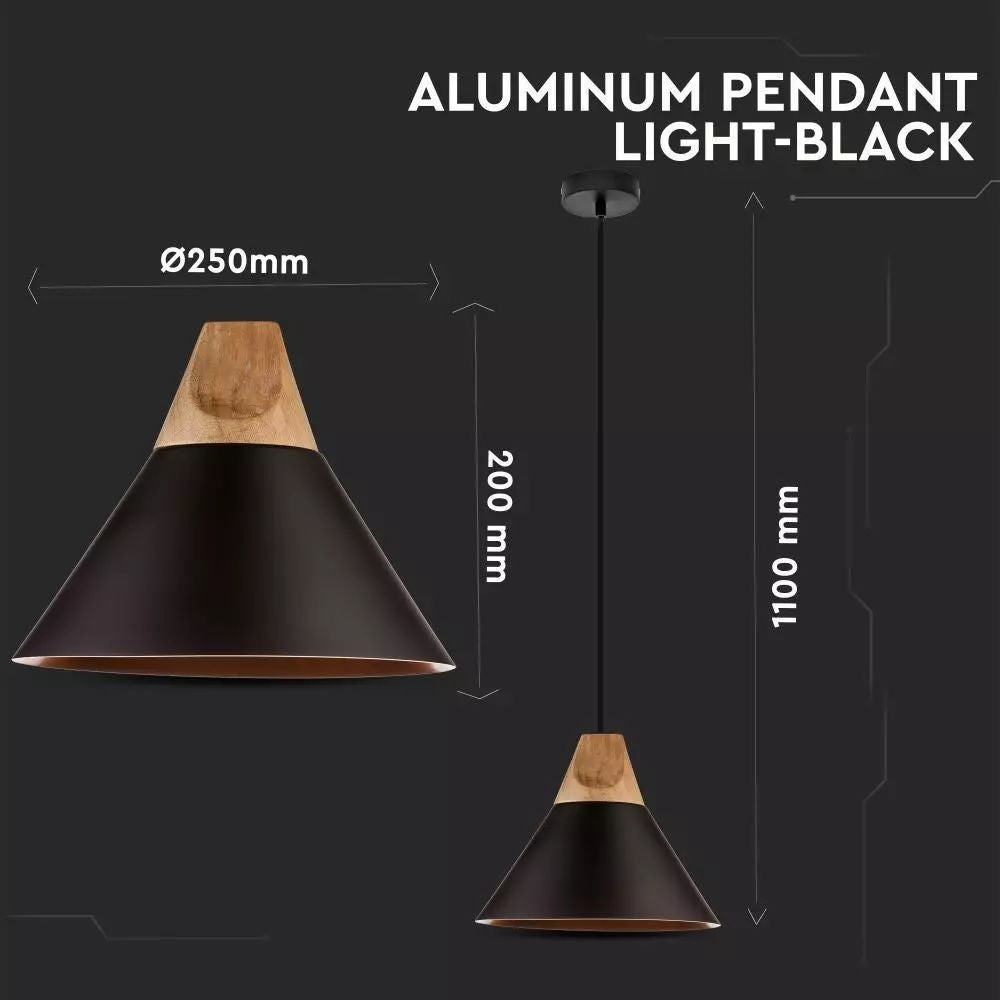 Aluminium Pendant Light  黑色