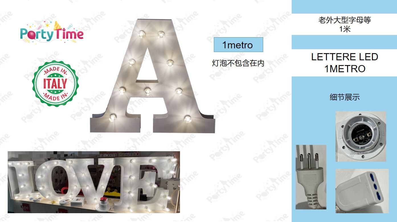 LETTERE LED 1METRO A