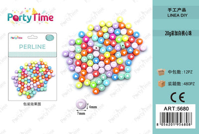 *perline 4*7mm colore misto