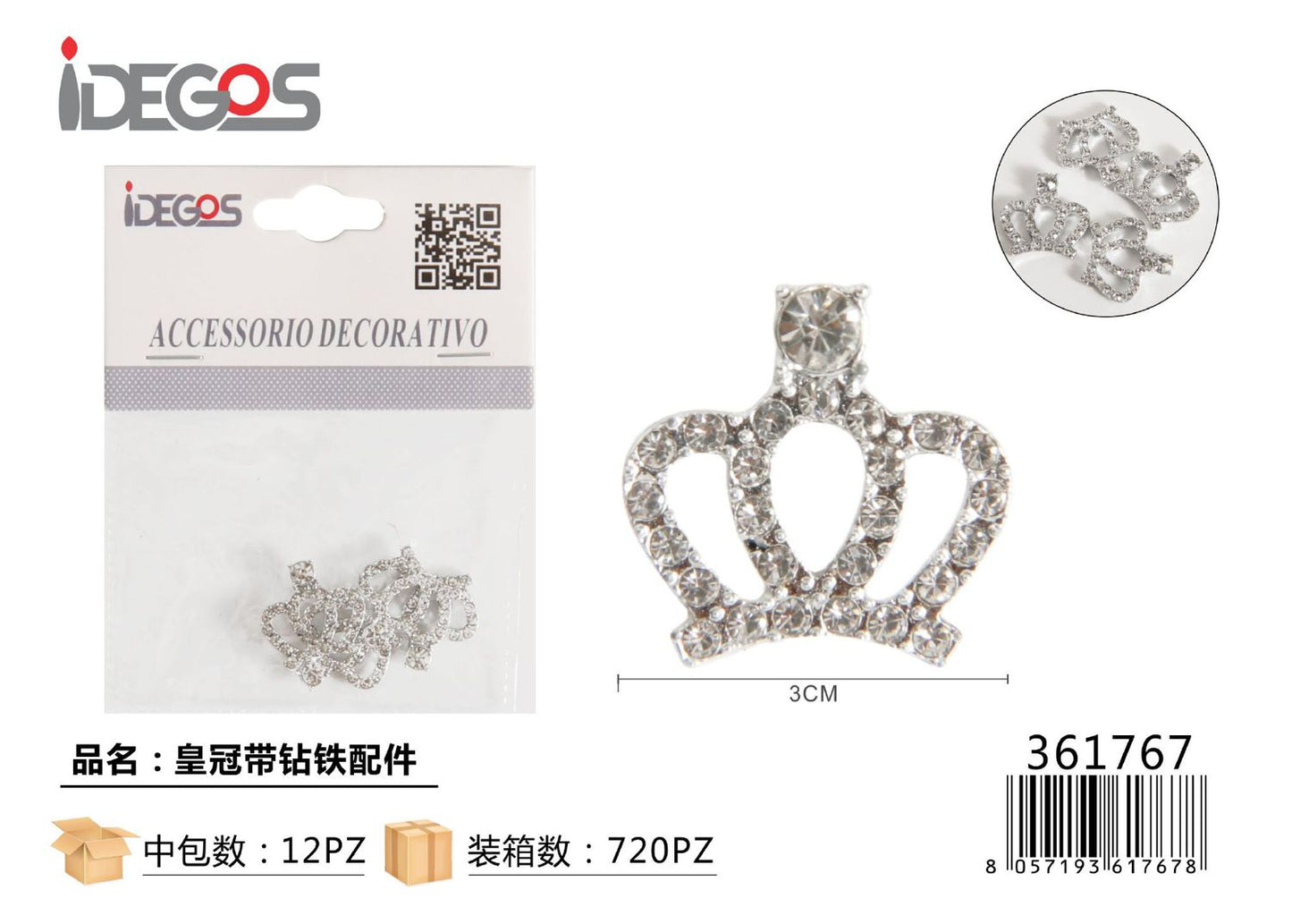 ACC/DECORATIVI CORONA STRASS