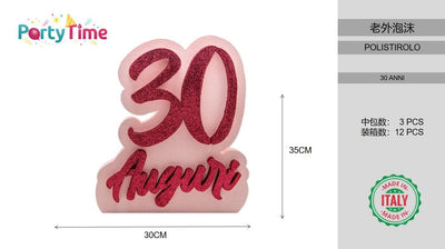 LOGO 30 ANNI BIANCO/ROSA