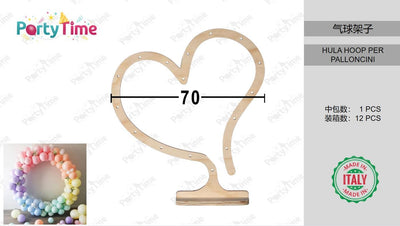 hula hoop cuore in legno dim70*70