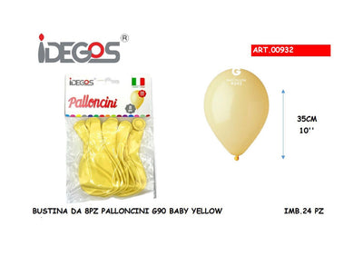 BLISTER 8PZ BABY GIALLO