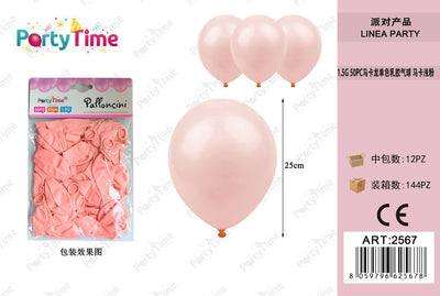 *PALLONCINI 50PZ ROSA MACARON