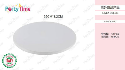 cake board 35h1.2cm bianco