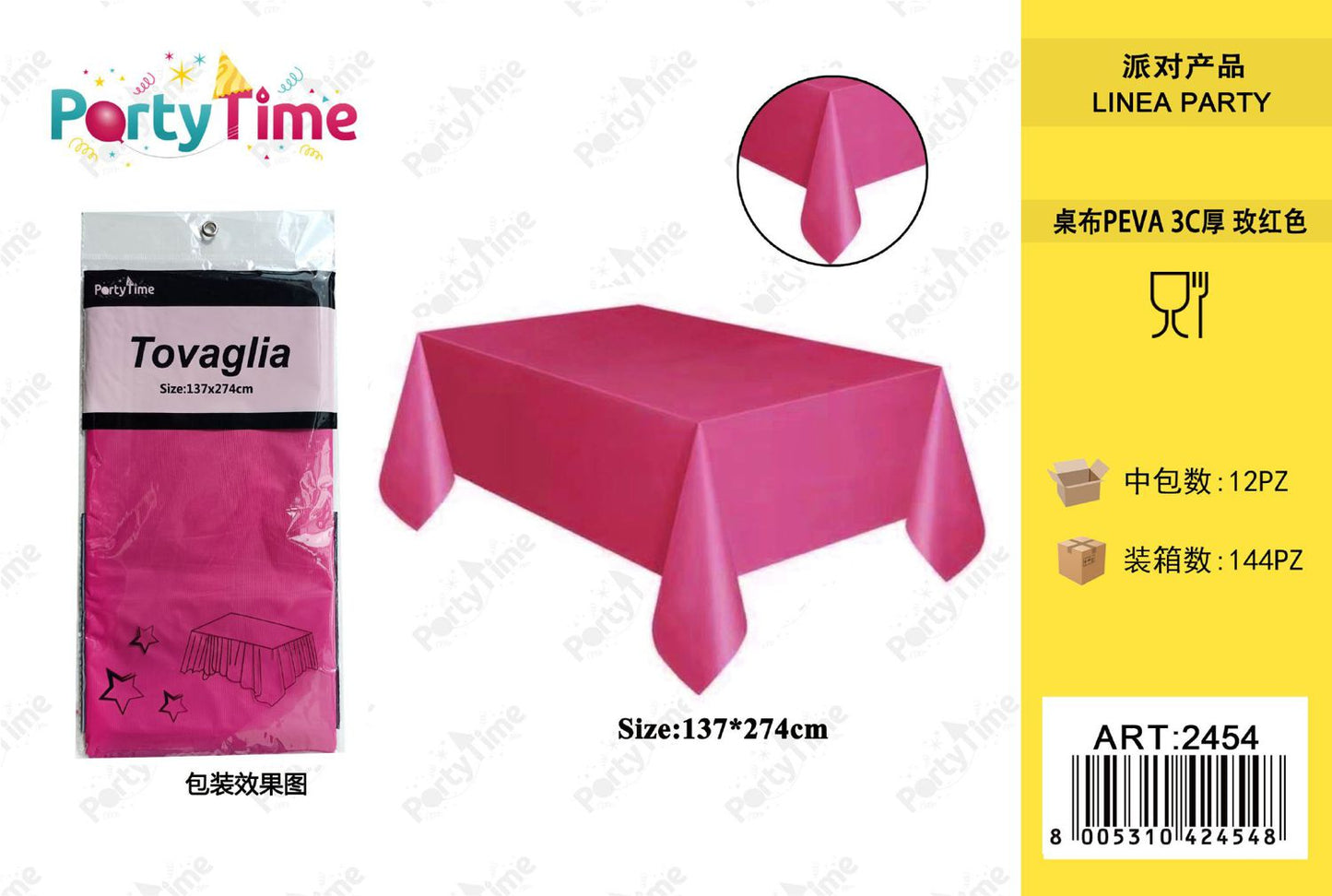 *TOVAGLIA 3C 137*274CM FUCSIA