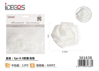 FIORI ROSE BIANCO 2PZ