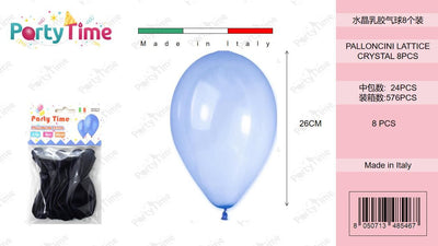 *BUSTINA PALLONCINI GOMMA CRYSTAL BLUE PZ8