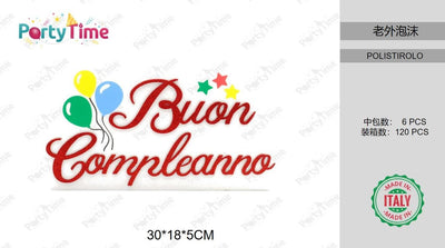 BUON COMPLEANNO 30*18*5