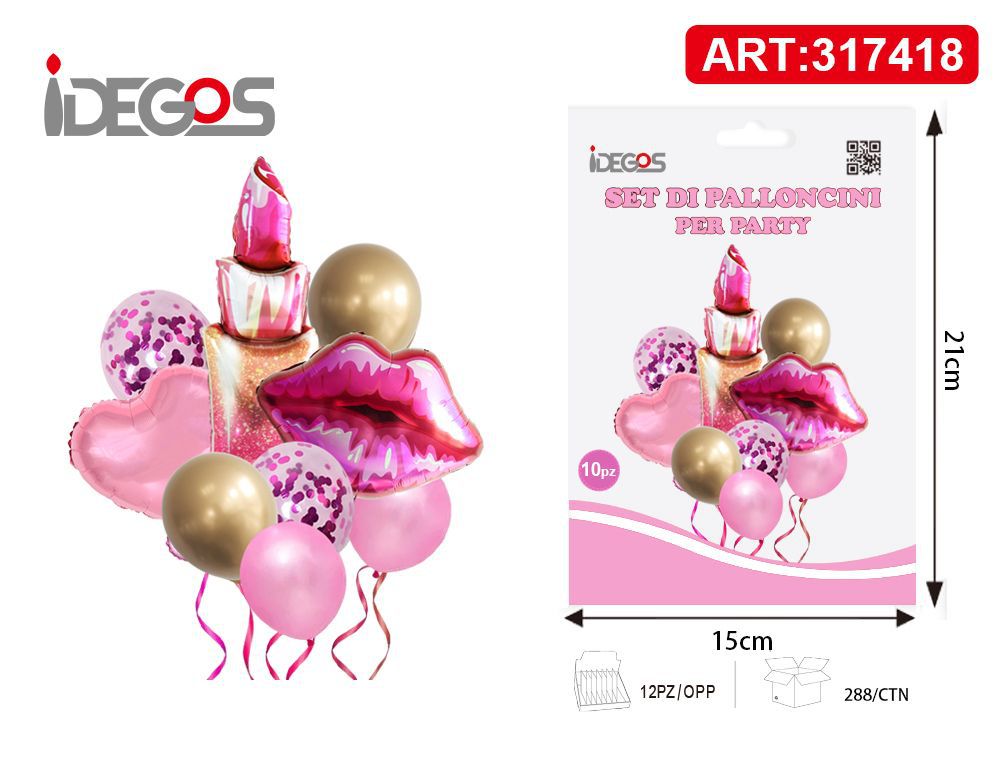 SET DI PALLONCINI ROSA