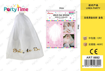 *velo da sposa 'bride to be' oro