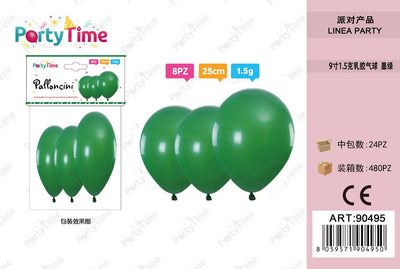 *PALLONCINI 1.5G 9" VERDE