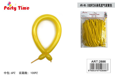 *PALLONCINI GOMMA TORCIGLIONI 2.2g 100PZ GIALLO