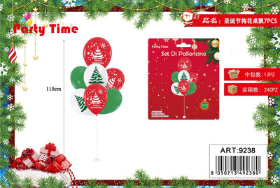 *SET DI PALLONCINO  'MERRY CHRISTMAS' 7PZ