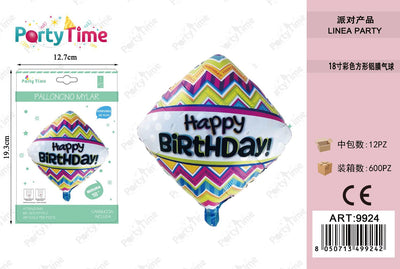 *palloncini mylar 'happy birthday'