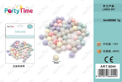 *PERLINE 8mm COLORE MISTO